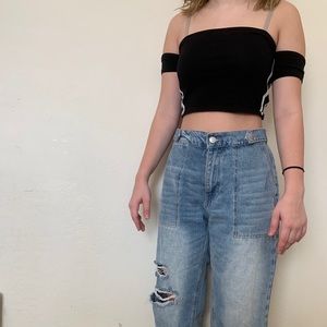 crop top black
